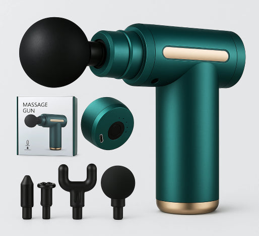 Massageador Muscular - Relax Gun™ 4 em 1