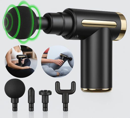 Massageador Muscular - Relax Gun™ 4 em 1