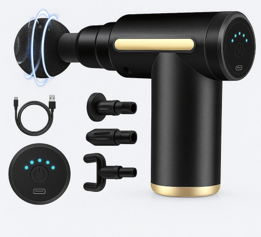 Massageador Muscular - Relax Gun™ 4 em 1