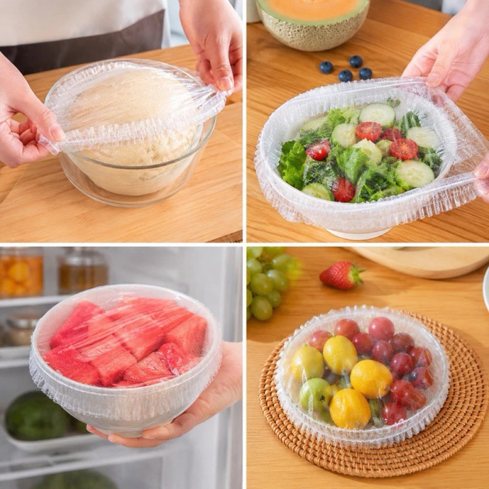 Tampas Elásticas Descartáveis para Alimentos Kit com até 400 Unidades